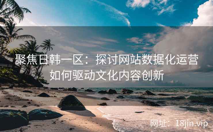 聚焦日韩一区：探讨网站数据化运营如何驱动文化内容创新
