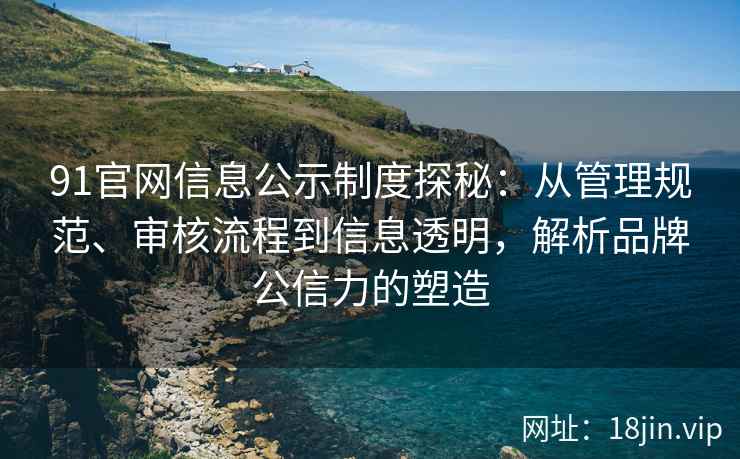 91官网信息公示制度探秘：从管理规范、审核流程到信息透明，解析品牌公信力的塑造