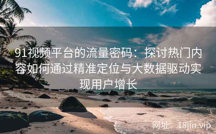 91视频平台的流量密码：探讨热门内容如何通过精准定位与大数据驱动实现用户增长